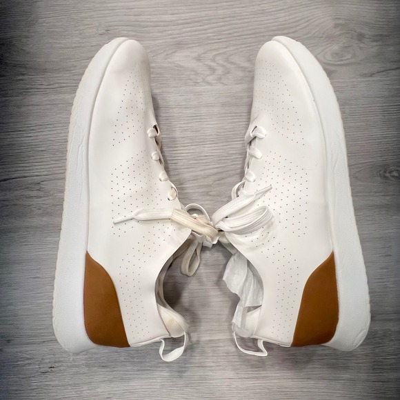 Steve Madden P-Razer White Perforated Lace Up Casual Comfort Sneakers Mens 12M - Picture 7 of 10